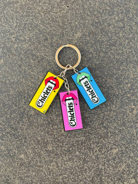 Chiclets Keychain