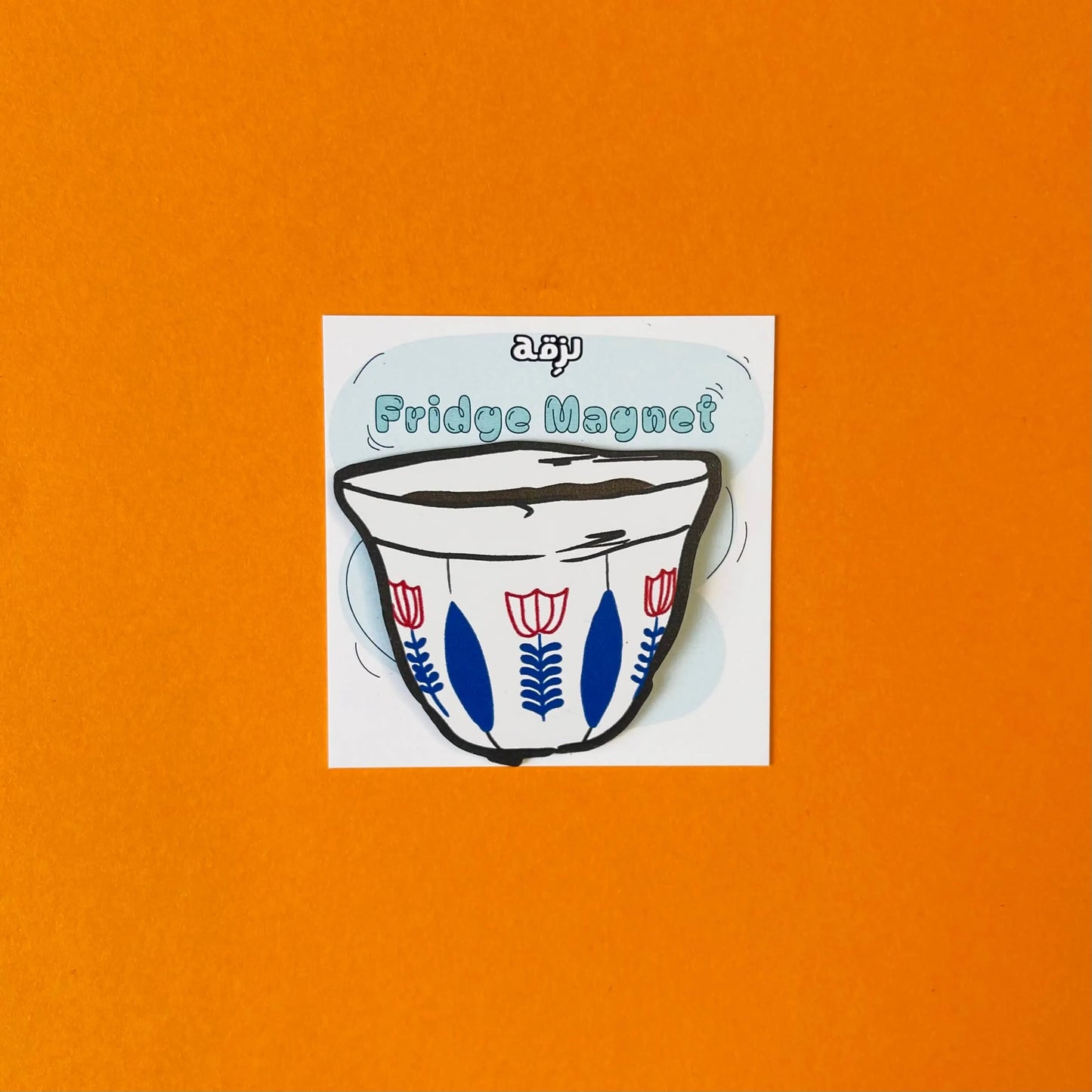 Coffe Blue Magnet 5x5cm