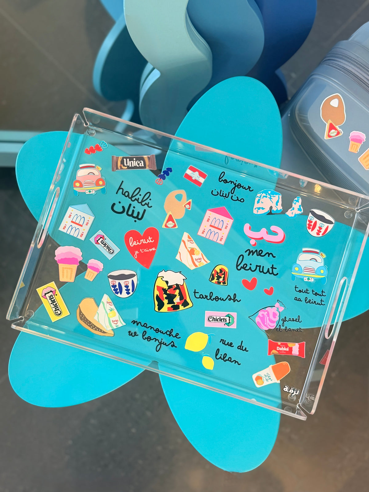 Lebanese funky pattern tray