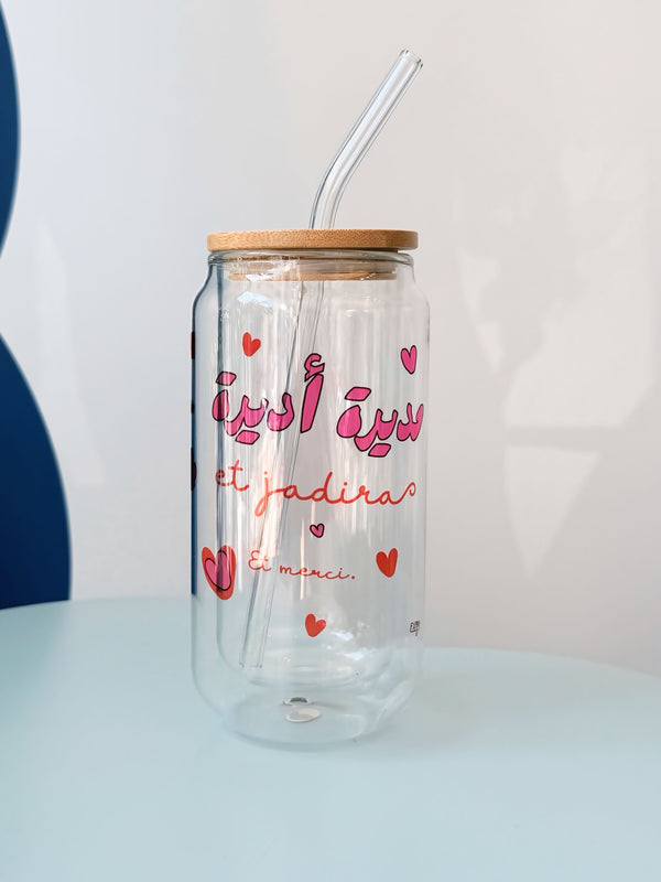 Moudira adira Iced coffee glass cup