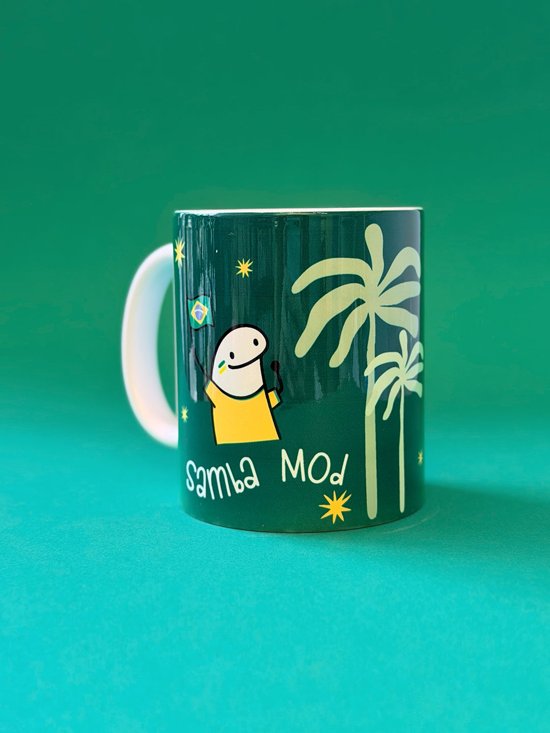 Brazil glass mug