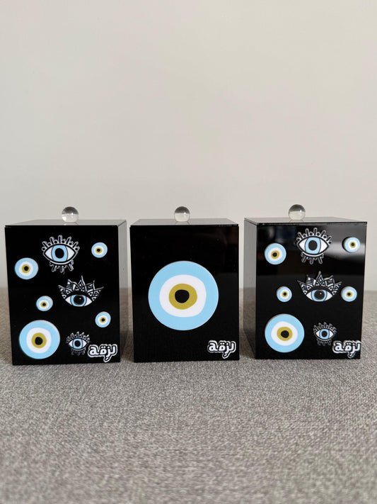 Set of 3 Evil Eye sugar boxes