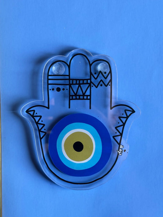 Evil eye hand coaster