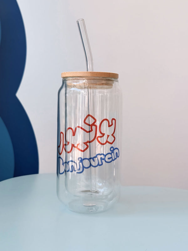 Bonjour bonjourein Iced coffee glass cup