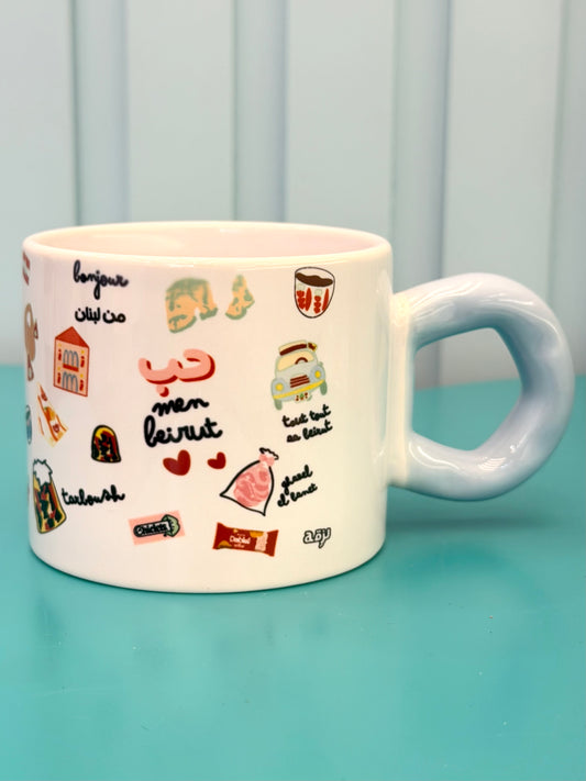 Lebanese pattern mug