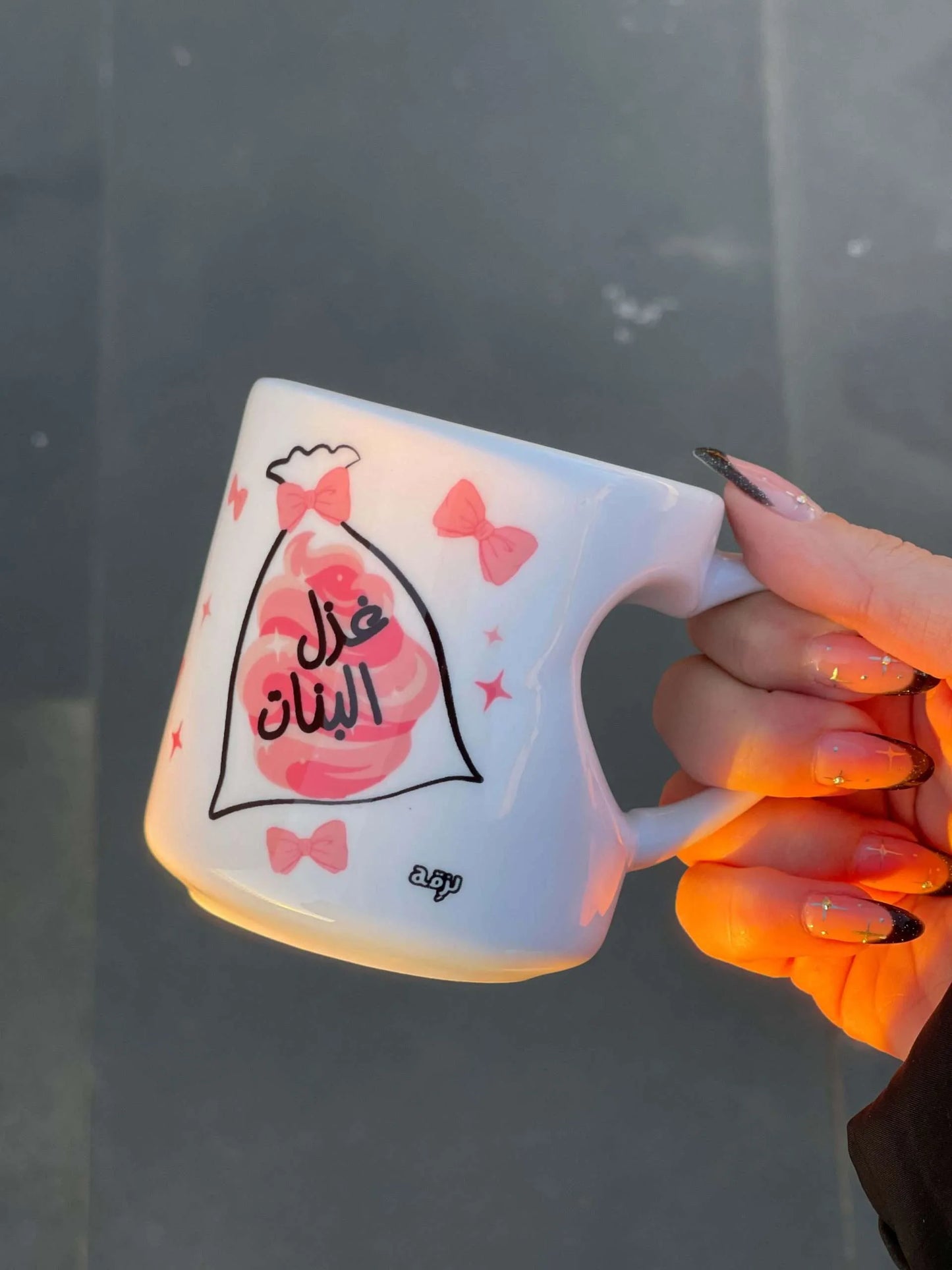 Ghazel banet glass mug