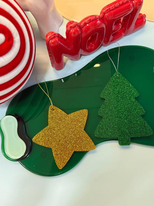 Glitter Ornament Tree