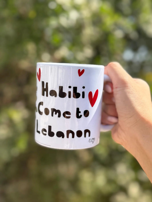 Habibi Come To Lebanon Standard Glass Mug
