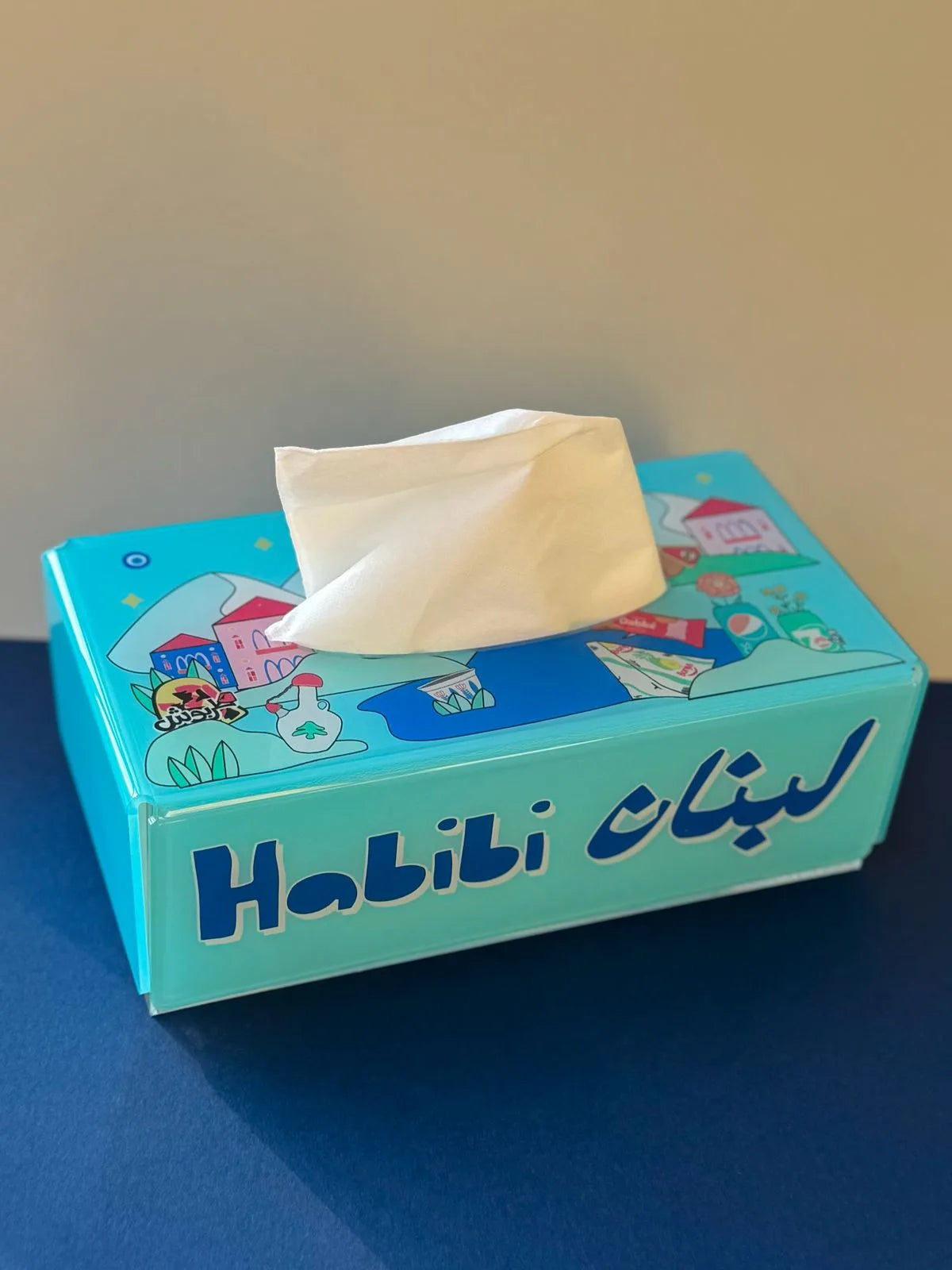 Habibi lebnen rectangle tissue box