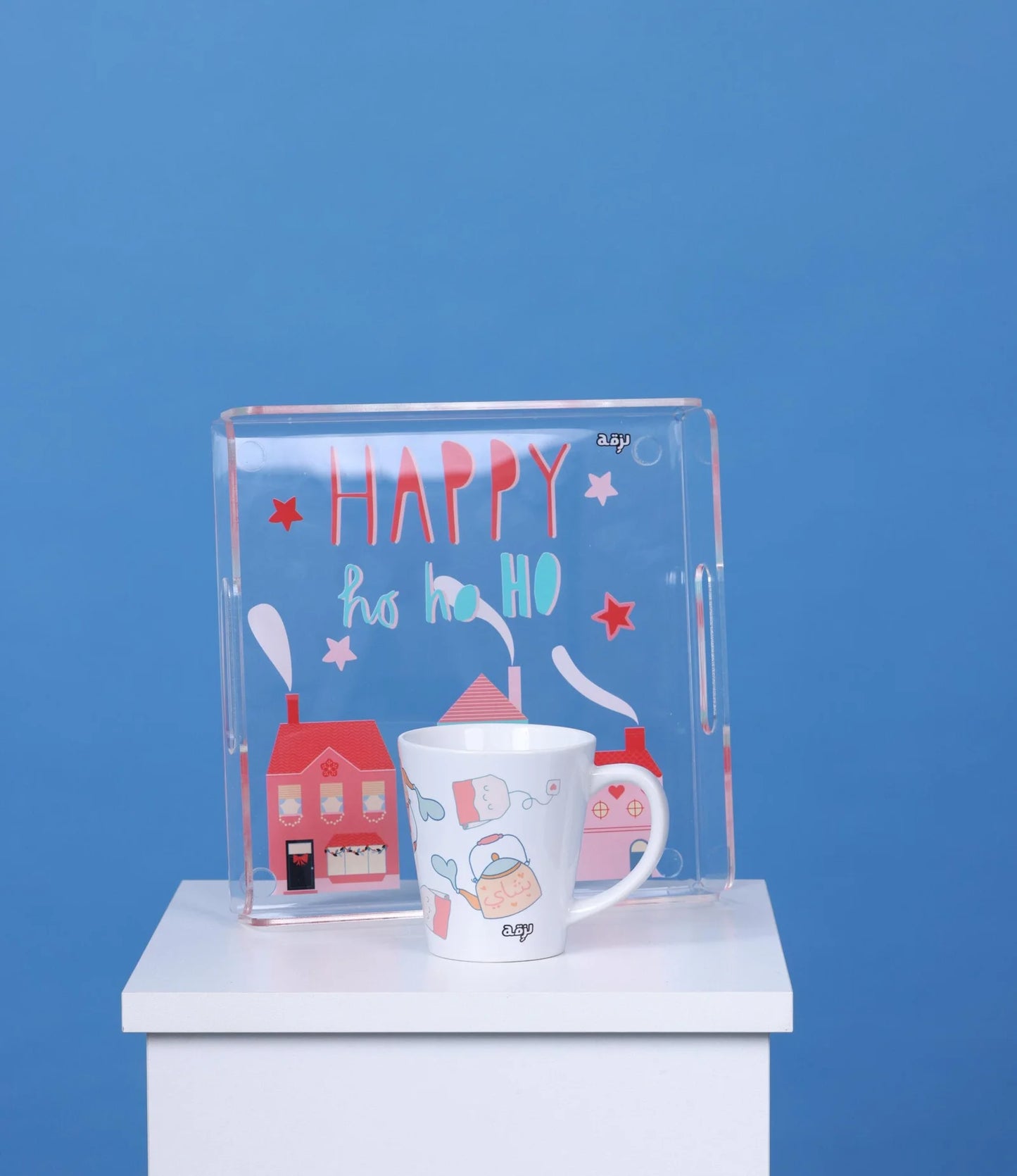 Happy Hohoho Tray & Mug