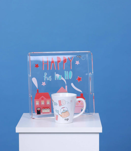 Happy Hohoho Tray & Mug