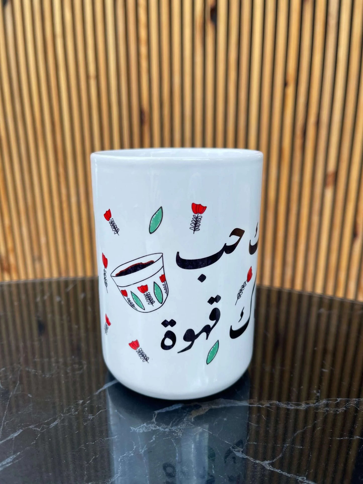 Hob w ahwe glass mug