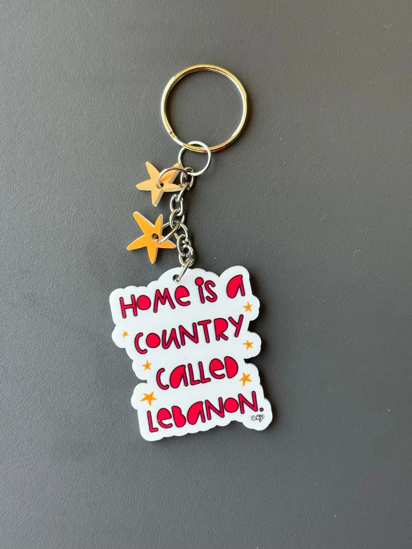Home is a Country Called Lebanon Keychain