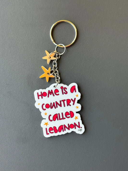 Home is a Country Called Lebanon Keychain