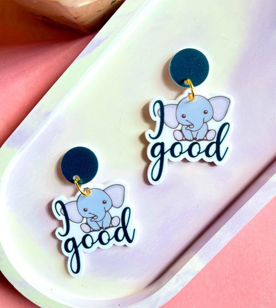 I feel good earrings