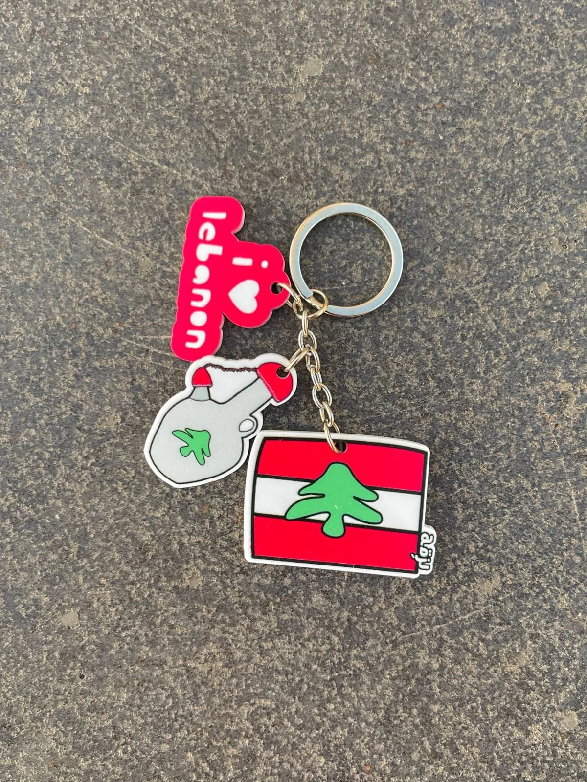 I Love Lebanon Keychain