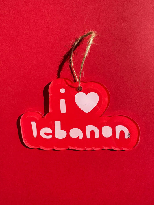 I Love Lebanon Ornament Tree
