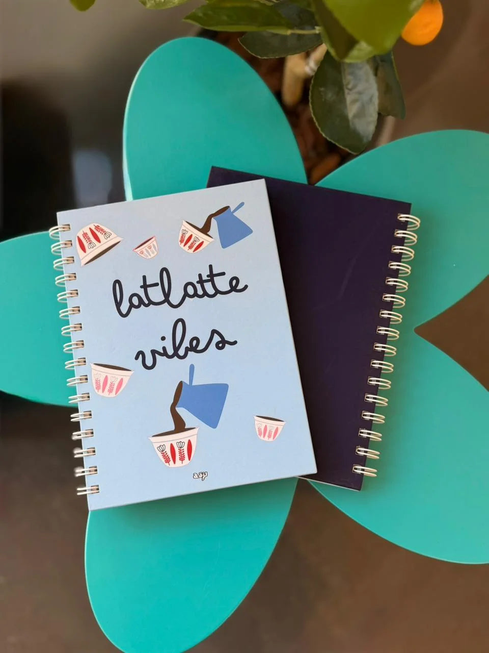 Latlatte Vibes Hard Cover A5 Notebook