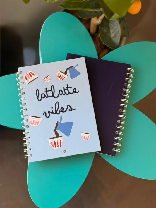 Latlatte Vibes Hard Cover A5 Notebook