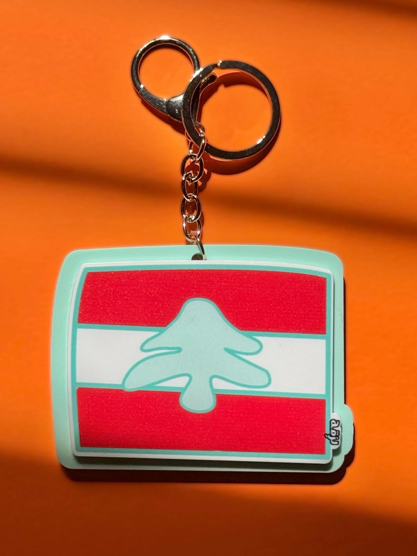 Lebanese Flag Bag Charm