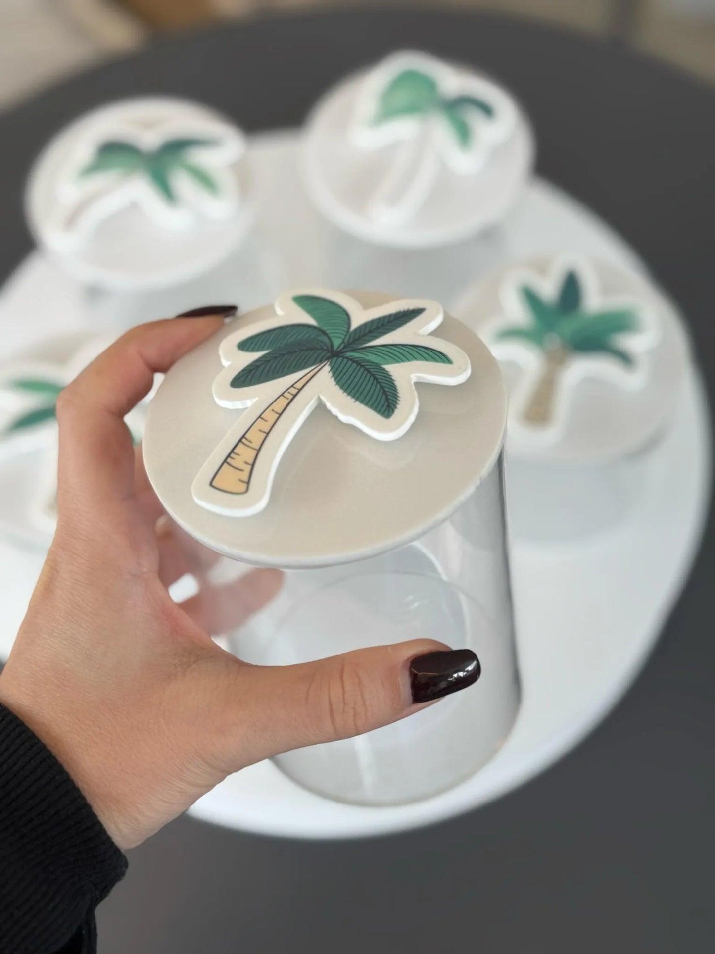 Palms Big Tray + 5 Boxes