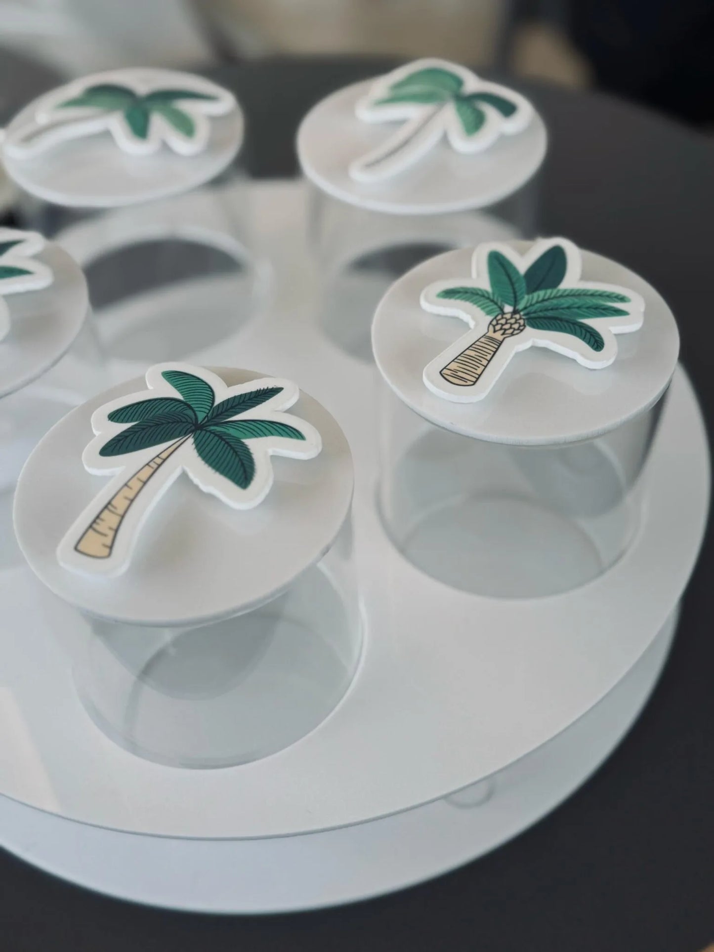 Palms Big Tray + 5 Boxes