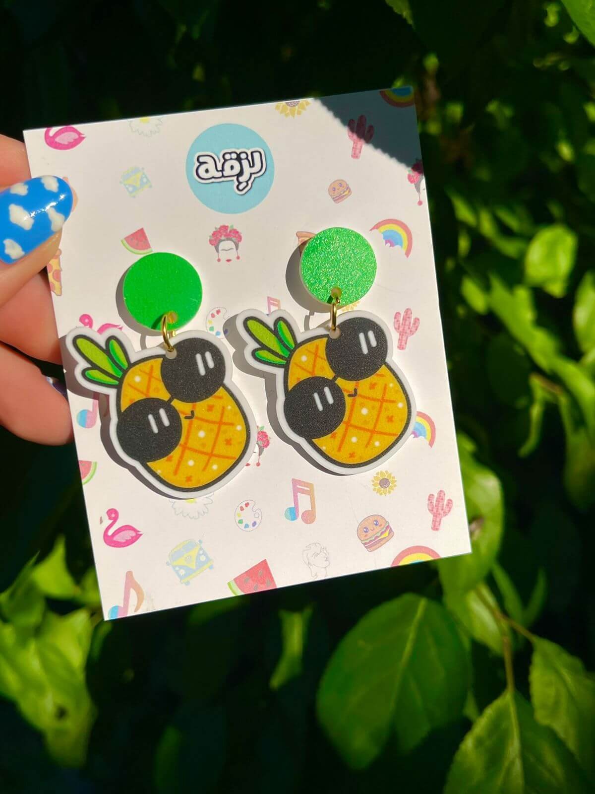 Pineapple earrings