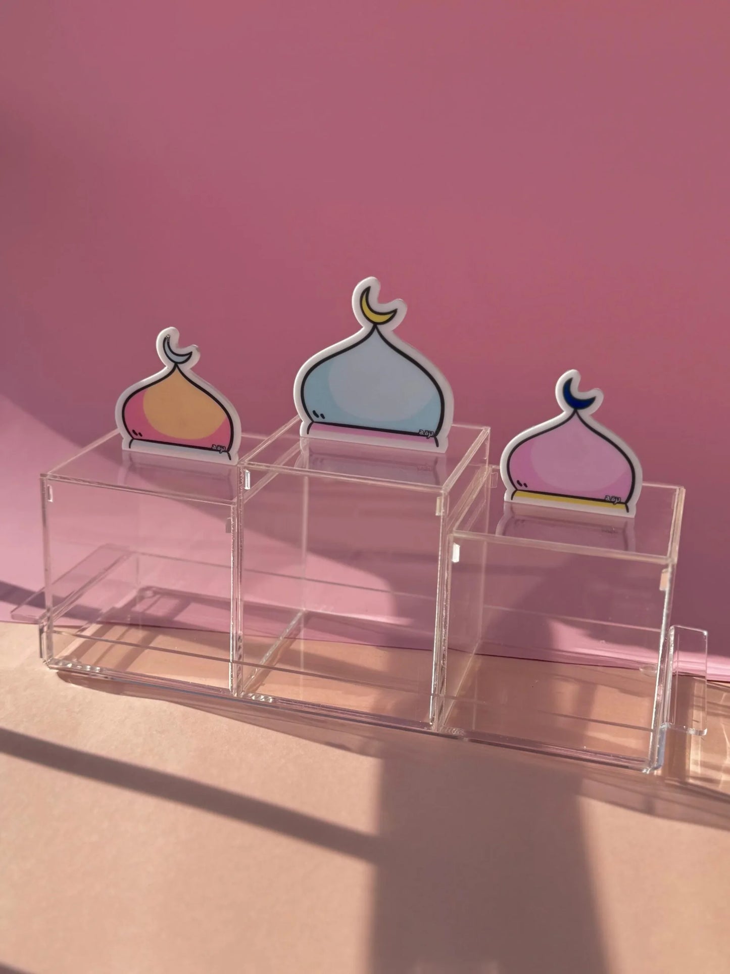 Ramadan Tray + 3 Square Boxes