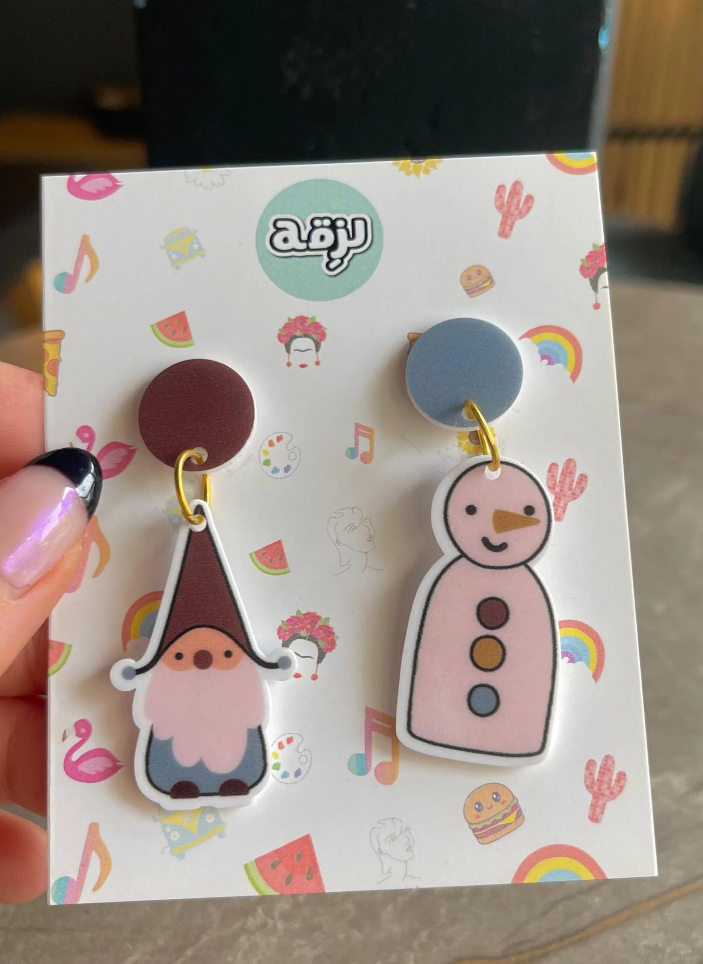 Santa Christmas Earrings