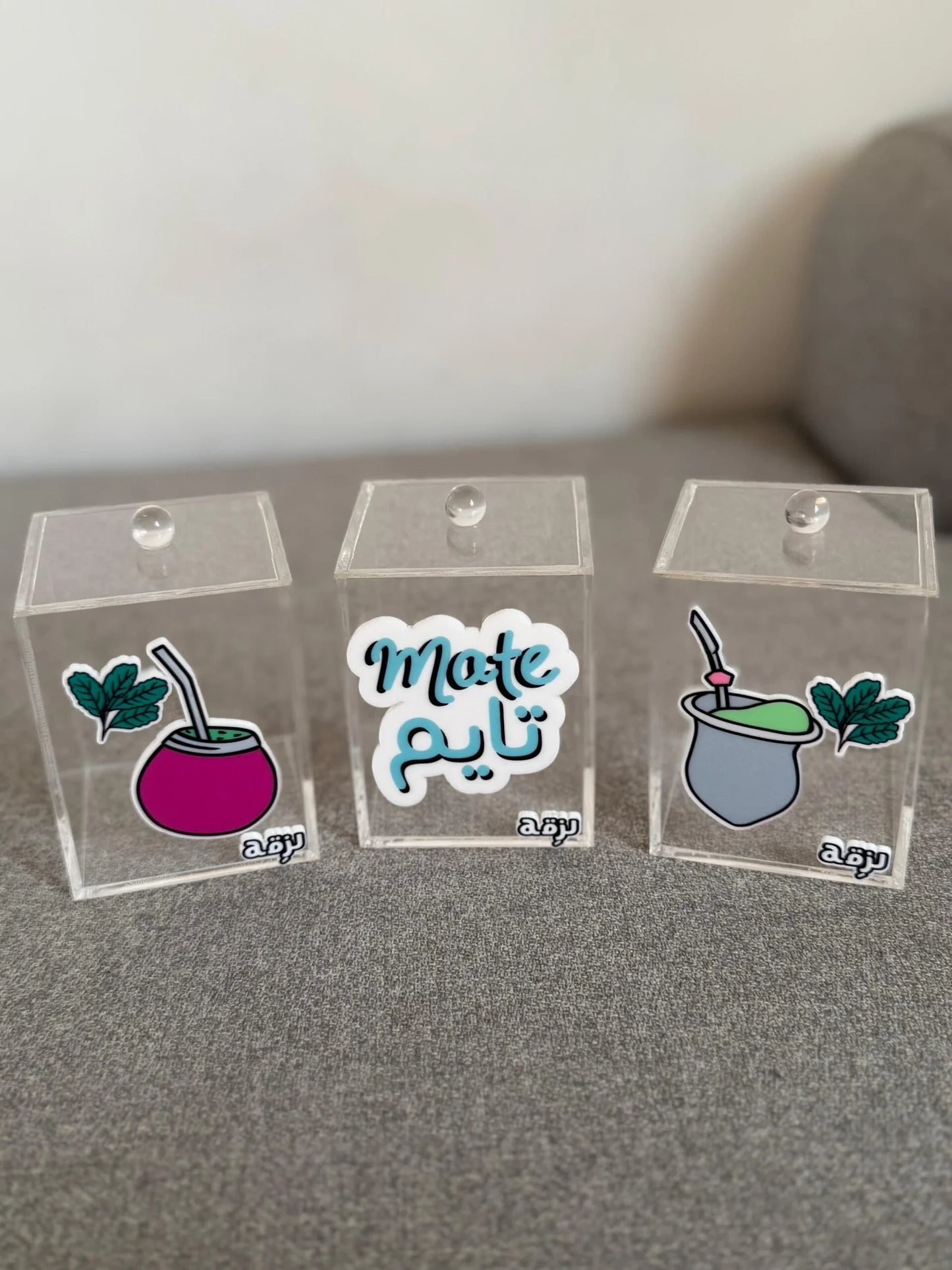 Set Of 3 Mate Sugar Boxes