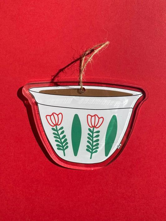 Shaffe Green Cup Ornament Tree