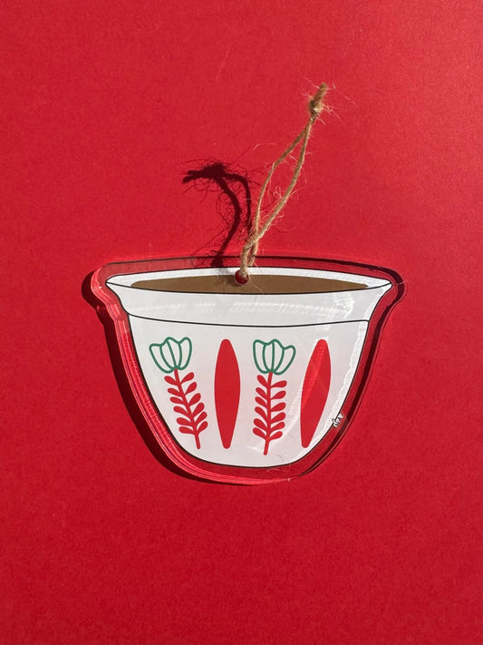 Shaffe Red Cup Ornament Tree