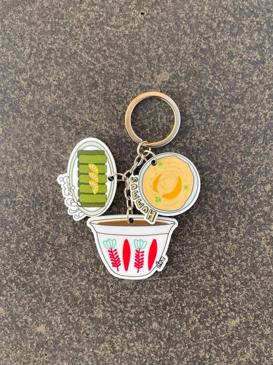 Shaffe & Lebanese Food Keychain