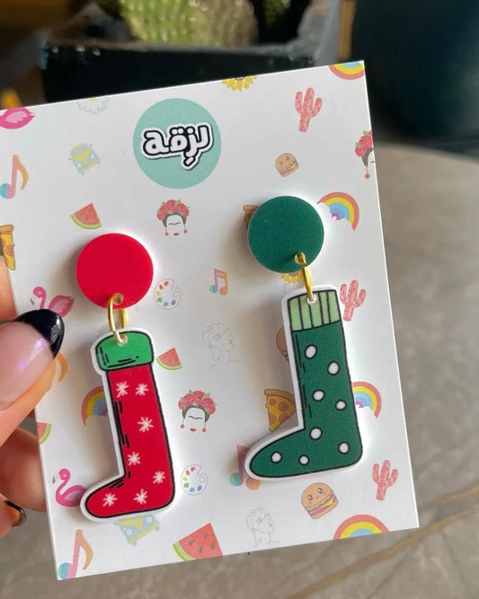 Stockings earrings