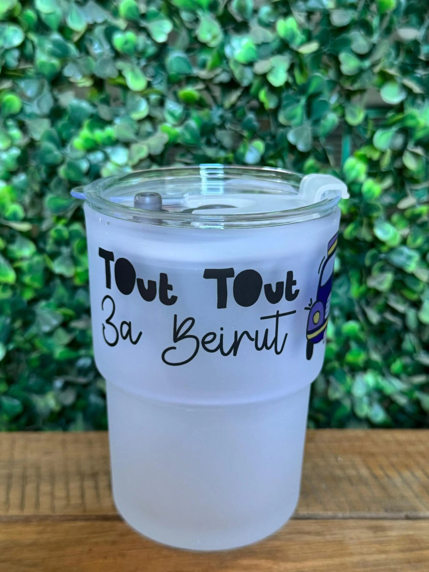 Tout Tout 3a Beirut Glass Tumbler