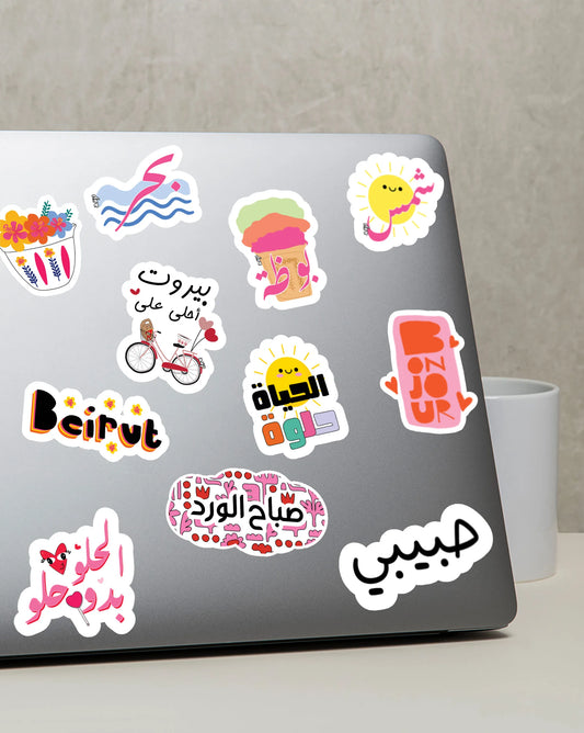 Waterproof Stickers Sheet 7