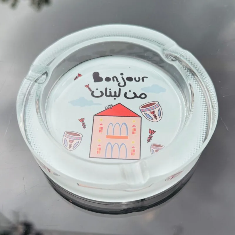 Bonjour Men Lebnen Glass Ashtray