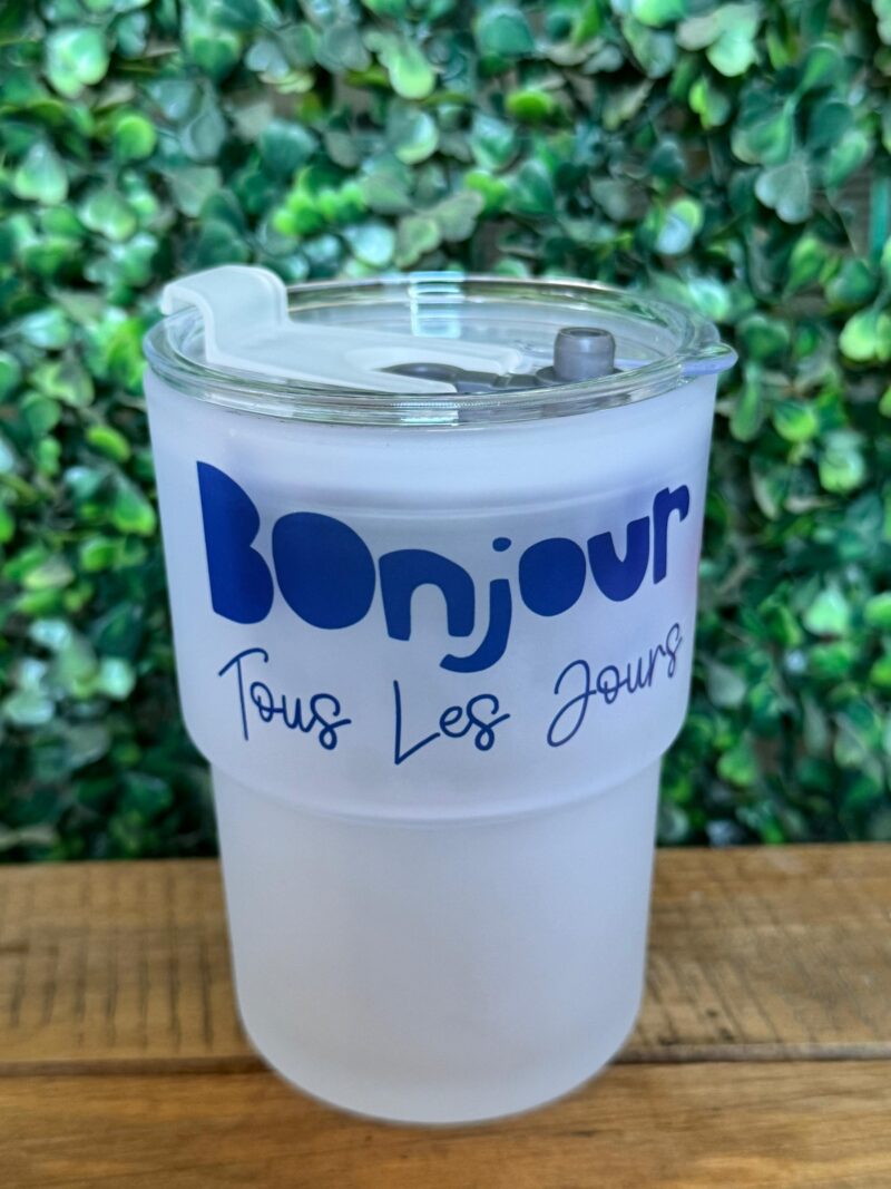 Bonjour Tous Les Jours Glass Tumbler