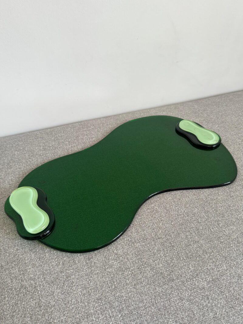 Transparent Green Artstract Tray
