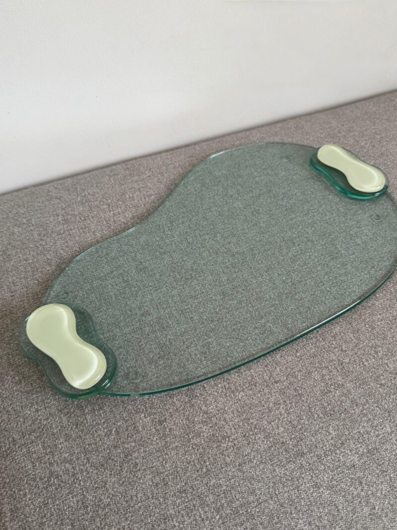 Transparent Mint Green Artstract Tray