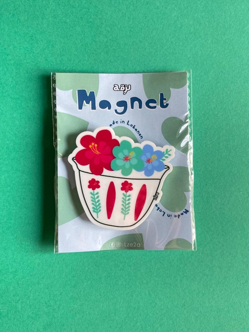 Shaffe Flowers Red Magnet