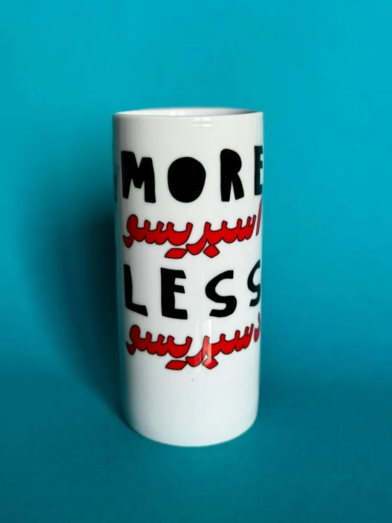More Espresso Less Despresso White Glass Mug - Image 3