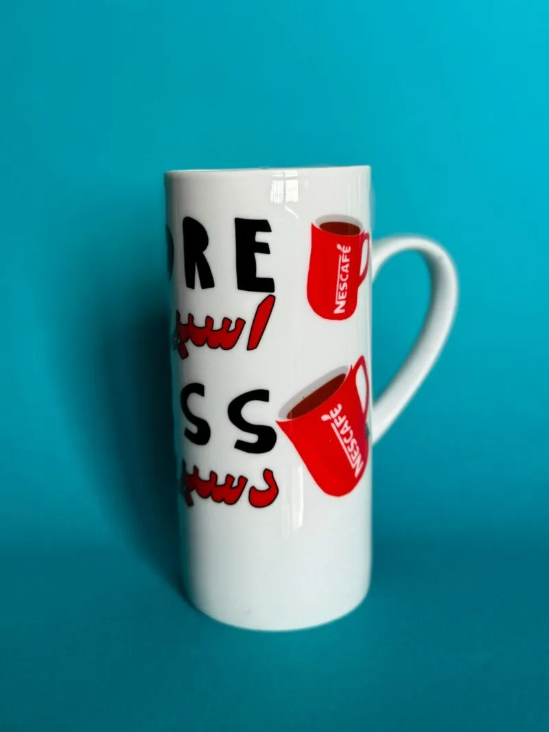 More Espresso Less Despresso White Glass Mug - Image 2