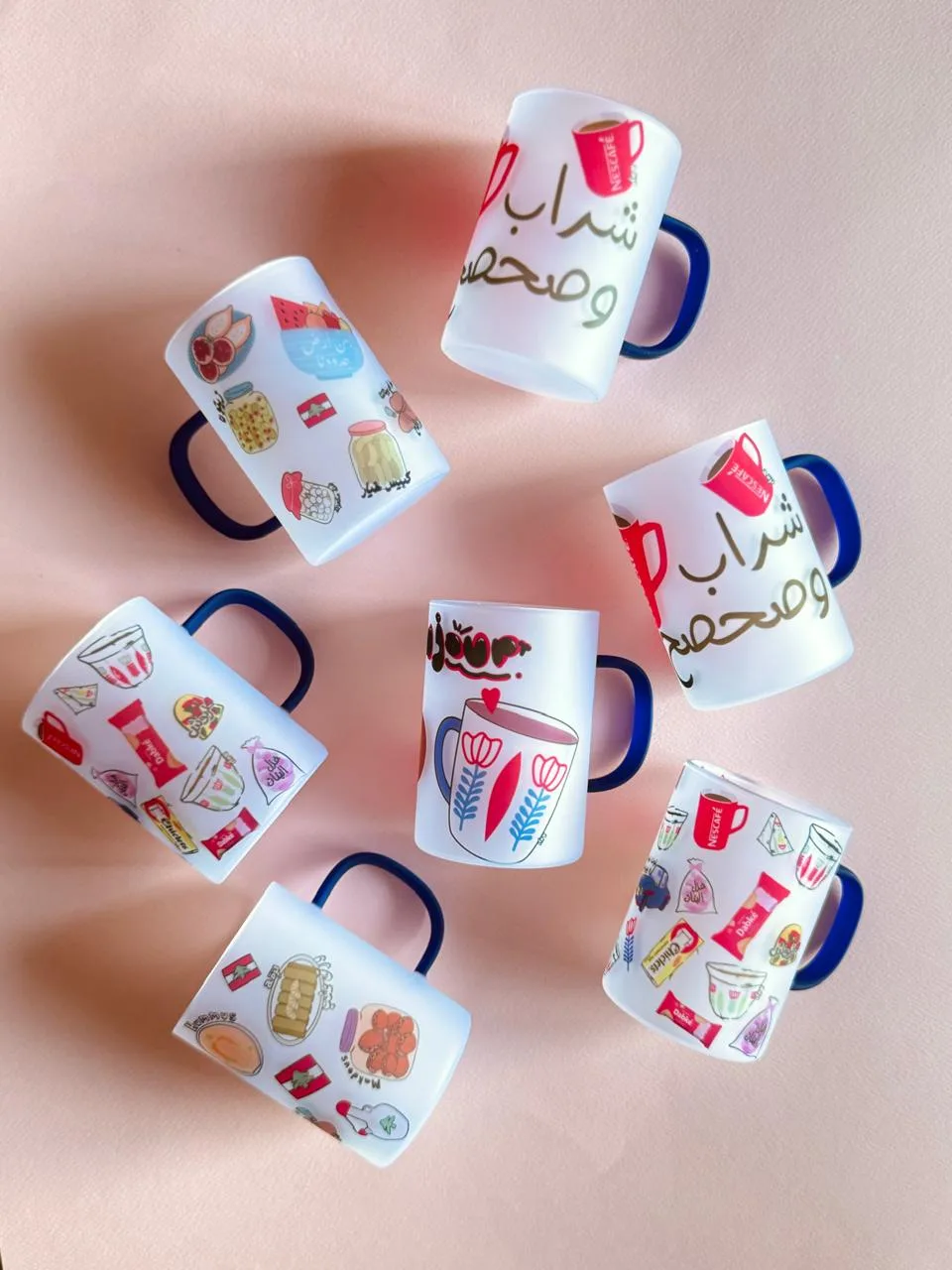 Set of 7 Transparent Mug