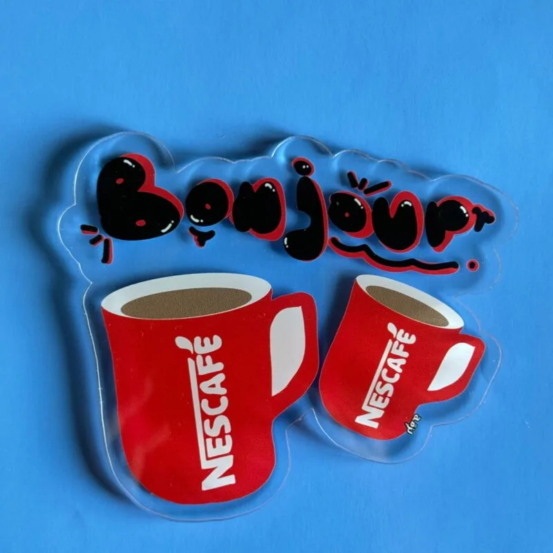 Bonjour nescafe coaster