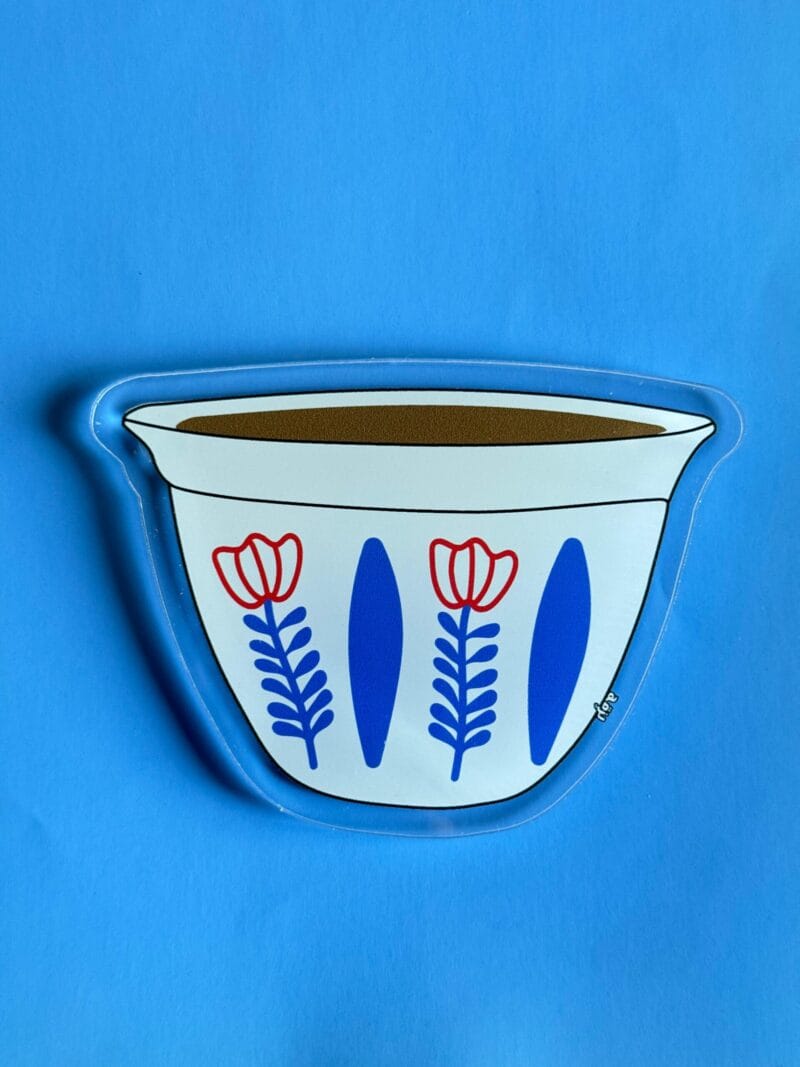 Shaffe blue coaster