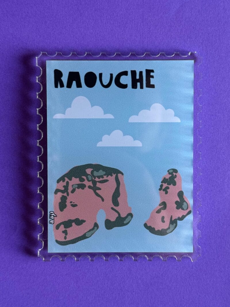 Raouche Postage Stamp coaster