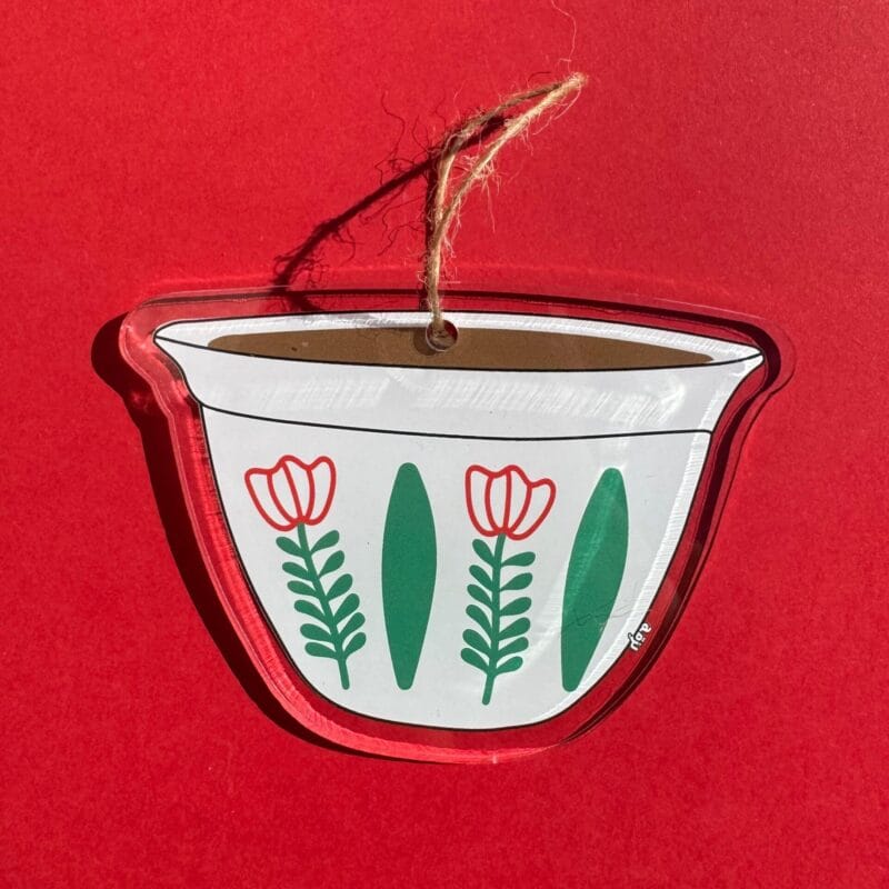 Shaffe Green Cup Ornament Tree