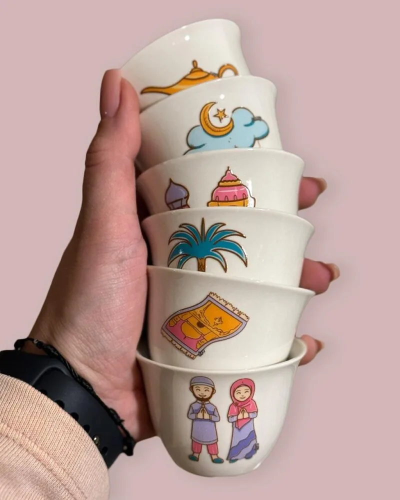 Ramadan Patterns Shaffe Set Cups