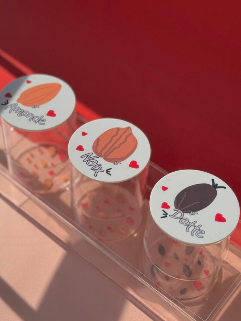 French Ramadan Tray + 3 Round Nuts Boxes - Image 4